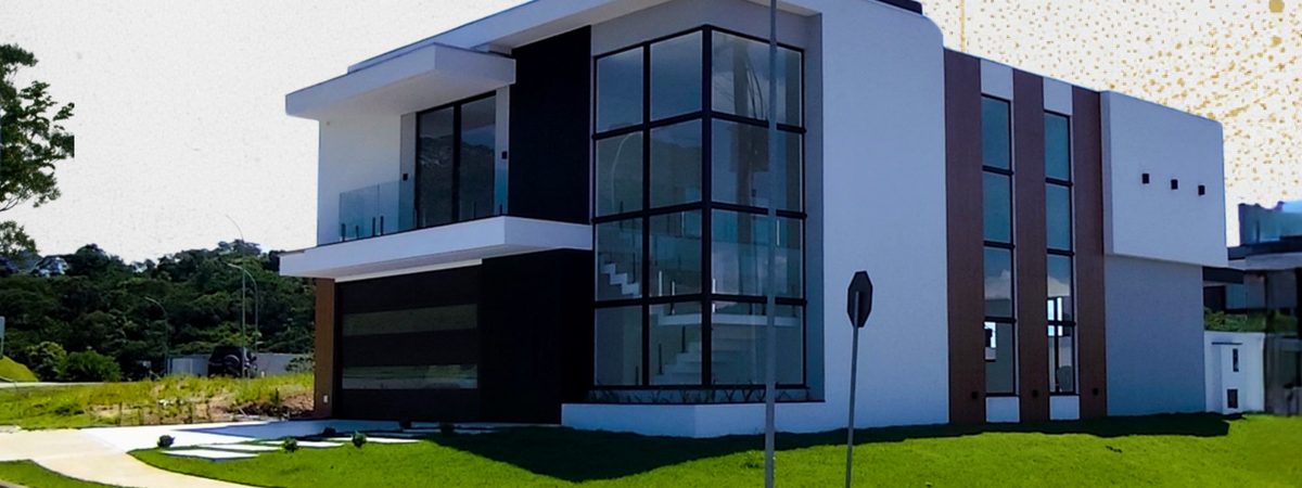Residência de alto padrão, arquitetura contemporânea